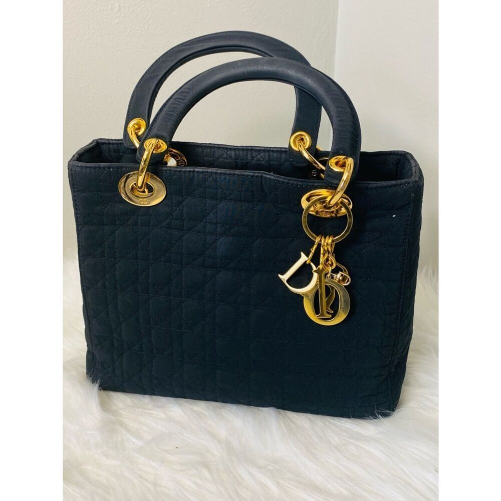 Lady Dior Vintage 1995 Medium Princess Diana Canage Tote w cert of authenticity